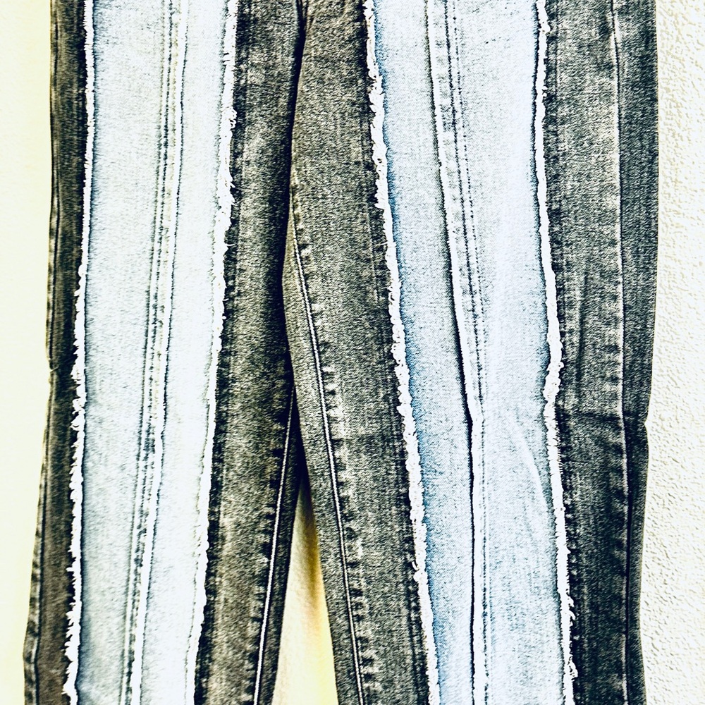 Pretty Little Thing Striped Denim Jeans Suze 8